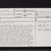 Camps Knowe Wood, NT02SW 1, Ordnance Survey index card, page number 1, Recto