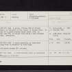 Cleuch Hill, NT03NE 18, Ordnance Survey index card, Recto
