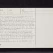 Langlaw Hill, NT03NE 19, Ordnance Survey index card, page number 2, Verso