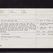 Wolfclyde, NT03NW 11, Ordnance Survey index card, Recto