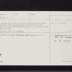 Biggar, NT03NW 19, Ordnance Survey index card, page number 2, Verso