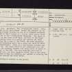 West Lindsaylands, NT03NW 35, Ordnance Survey index card, page number 1, Recto