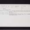 Cornhill, NT03NW 37, Ordnance Survey index card, Recto