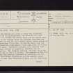 Nisbet, NT03SW 45, Ordnance Survey index card, page number 1, Recto