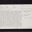 Dunsyre Hill, NT04NE 2, Ordnance Survey index card, page number 1, Recto