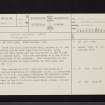 Easton-Medwin Water, NT04NE 21, Ordnance Survey index card, page number 1, Recto