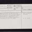 Garvald, NT04NE 45, Ordnance Survey index card, page number 1, Recto