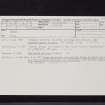 Weston, NT04NW 9, Ordnance Survey index card, Recto