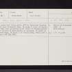 Crosswood Burn, NT05NE 3, Ordnance Survey index card, Recto