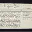 Wester Yardhouses, NT05SW 11, Ordnance Survey index card, page number 1, Recto