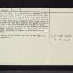 Wester Yardhouses, NT05SW 11, Ordnance Survey index card, page number 2, Recto