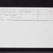 Nether Williamston, NT06NE 22, Ordnance Survey index card, Recto