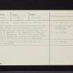 Knightsridge, NT06NW 5, Ordnance Survey index card, Recto