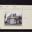 Binny House, Dovecot, NT07SE 15, Ordnance Survey index card, Recto