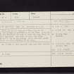 Isle Of Canty, NT08NE 18, Ordnance Survey index card, Recto