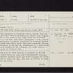 Blackness Castle, NT08SE 9, Ordnance Survey index card, page number 1, Recto