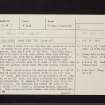 Carriden, NT08SW 7, Ordnance Survey index card, page number 1, Recto