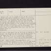 Carriden, NT08SW 7, Ordnance Survey index card, page number 2, Verso