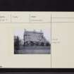 Bo'Ness, Carriden House, NT08SW 8, Ordnance Survey index card, Recto