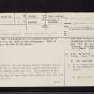 Carriden, NT08SW 22, Ordnance Survey index card, page number 1, Recto