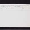 Bo'Ness, 36 Braehead, The Tower, NT08SW 83, Ordnance Survey index card, Recto