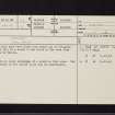 Craigton, NT09NE 14, Ordnance Survey index card, page number 1, Recto