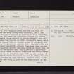 Polmood House, NT12NW 16, Ordnance Survey index card, page number 1, Recto