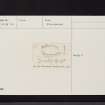 Stanhope, NT12NW 34, Ordnance Survey index card, Recto