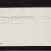 Tweedsmuir, Quarter Knowe, NT12SW 1, Ordnance Survey index card, page number 2, Verso