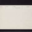 Lour, NT13NE 1, Ordnance Survey index card, page number 1, Recto