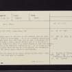 Altar Stone, NT13NE 12, Ordnance Survey index card, page number 1, Recto