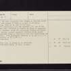 Dreva Craig, NT13NW 8, Ordnance Survey index card, page number 3, Recto