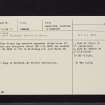 Broughton, NT13NW 17, Ordnance Survey index card, Recto