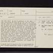 The Bank, NT13SE 11, Ordnance Survey index card, page number 1, Recto