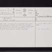Posso Craig, NT13SE 14, Ordnance Survey index card, page number 1, Recto