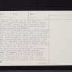 Drumelzier, NT13SW 12, Ordnance Survey index card, page number 3, Recto