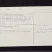 Drumelzier, NT13SW 12, Ordnance Survey index card, page number 5, Recto