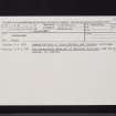 Drumelzier, NT13SW 12, Ordnance Survey index card, Recto