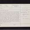 Woodend, NT13SW 14, Ordnance Survey index card, page number 1, Recto