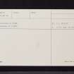 Woodend, NT13SW 14, Ordnance Survey index card, page number 2, Verso