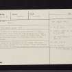 Wether Law, NT14NE 6, Ordnance Survey index card, Recto
