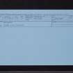 Romanno, NT14NE 15, Ordnance Survey index card, Recto