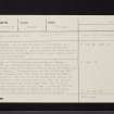 Romanno, NT14NE 15, Ordnance Survey index card, page number 1, Recto