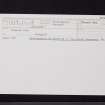 Fingland Burn, NT14NE 21, Ordnance Survey index card, Recto