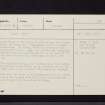 Flemington, NT14NE 28, Ordnance Survey index card, Recto