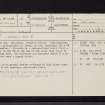 Townfoot, Dolphinton, NT14NW 21, Ordnance Survey index card, page number 1, Recto