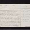 Easter Happrew, NT14SE 1, Ordnance Survey index card, page number 1, Recto