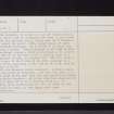 Easter Happrew, NT14SE 1, Ordnance Survey index card, page number 2, Verso