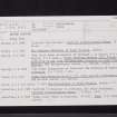 Easter Happrew, NT14SE 1, Ordnance Survey index card, page number 1, Recto