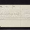 Lyne House, NT14SE 23, Ordnance Survey index card, Recto